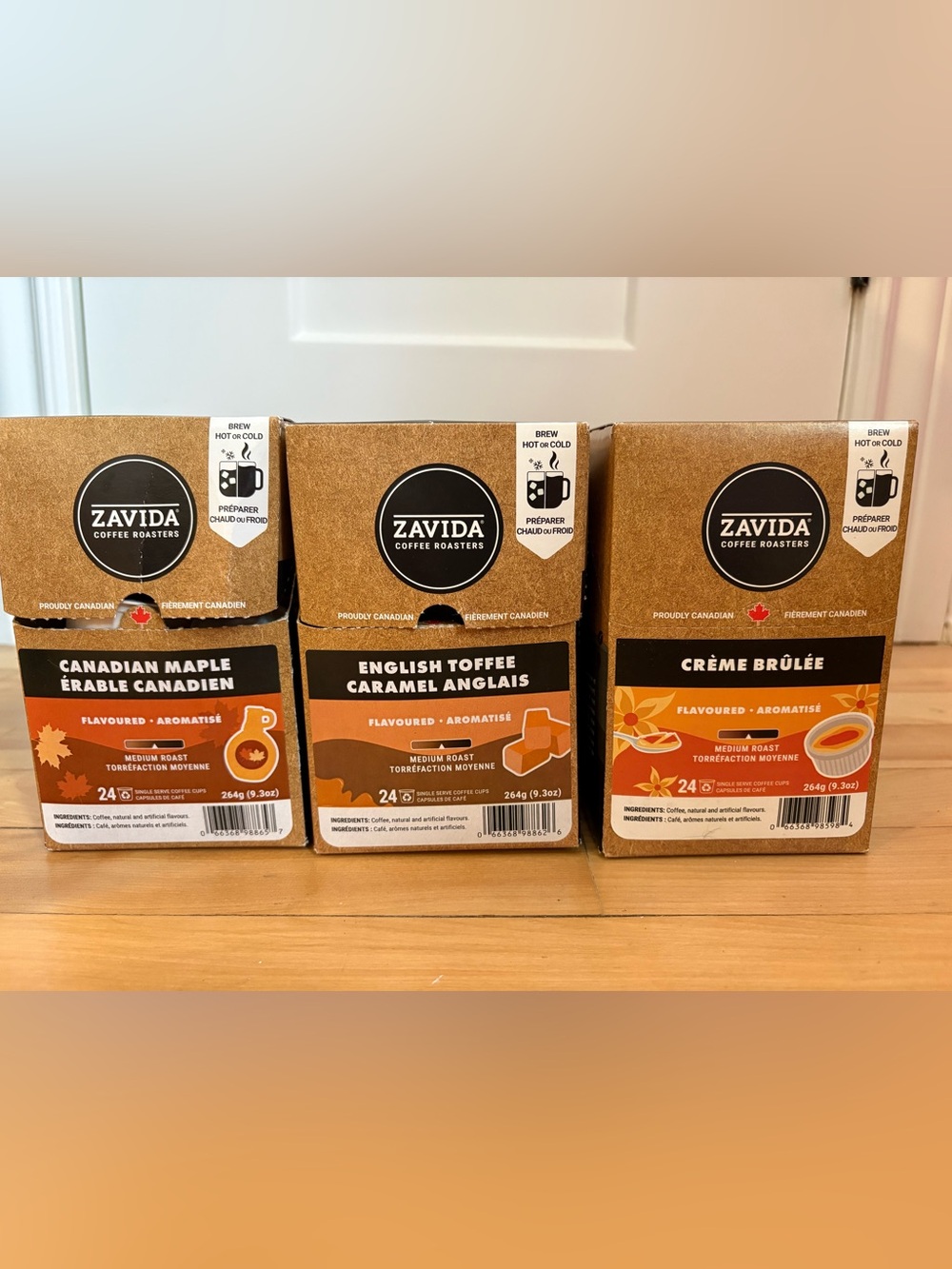 Zavida Keurig Pods - Maple, Toffee, Crème Brûlée